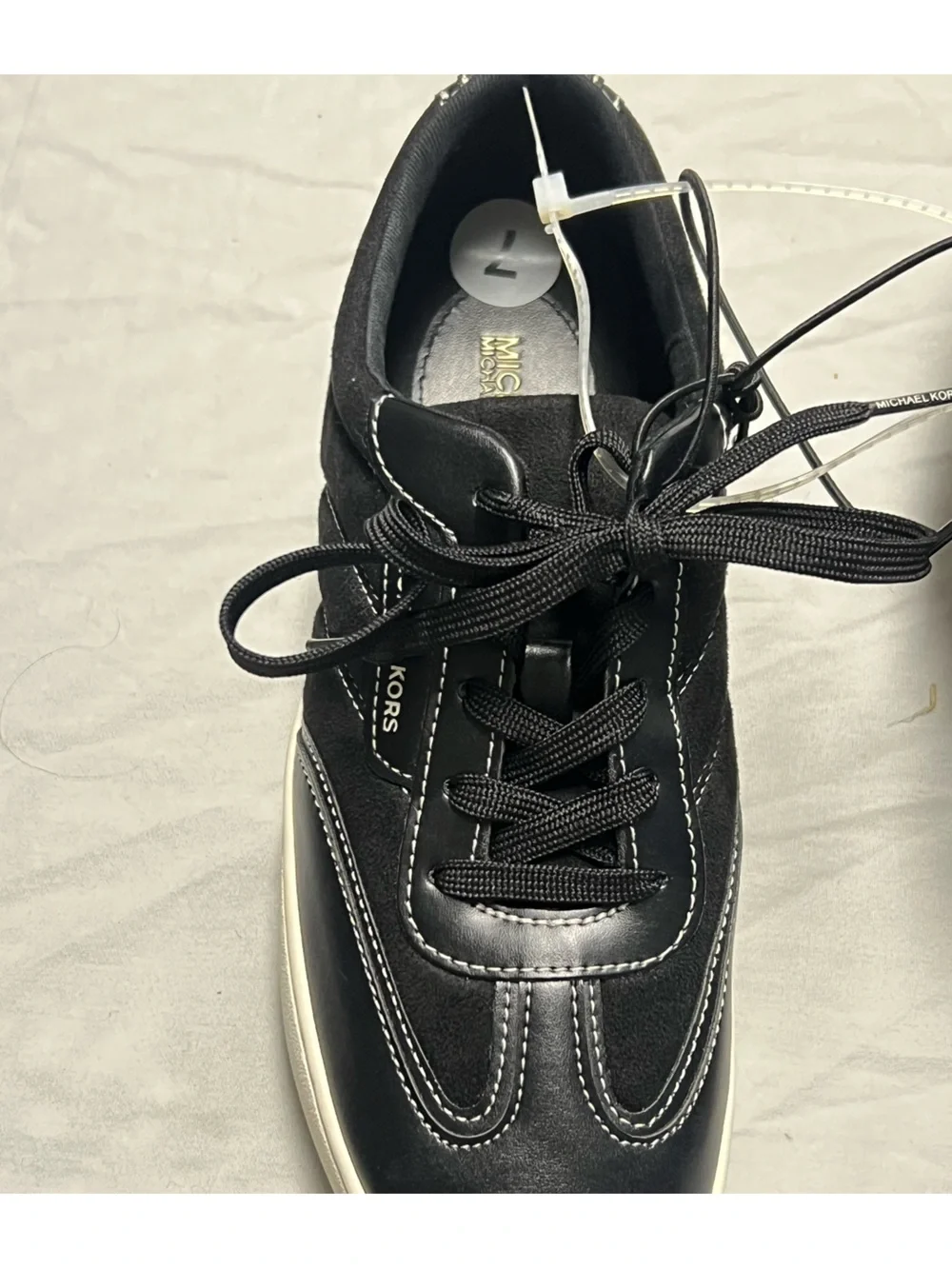 Michael Kors Women's Black Designer Fashion Sneakers